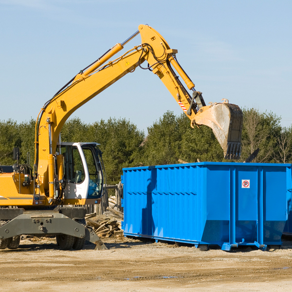 are there any restrictions on where a residential dumpster can be placed in Cortland Indiana